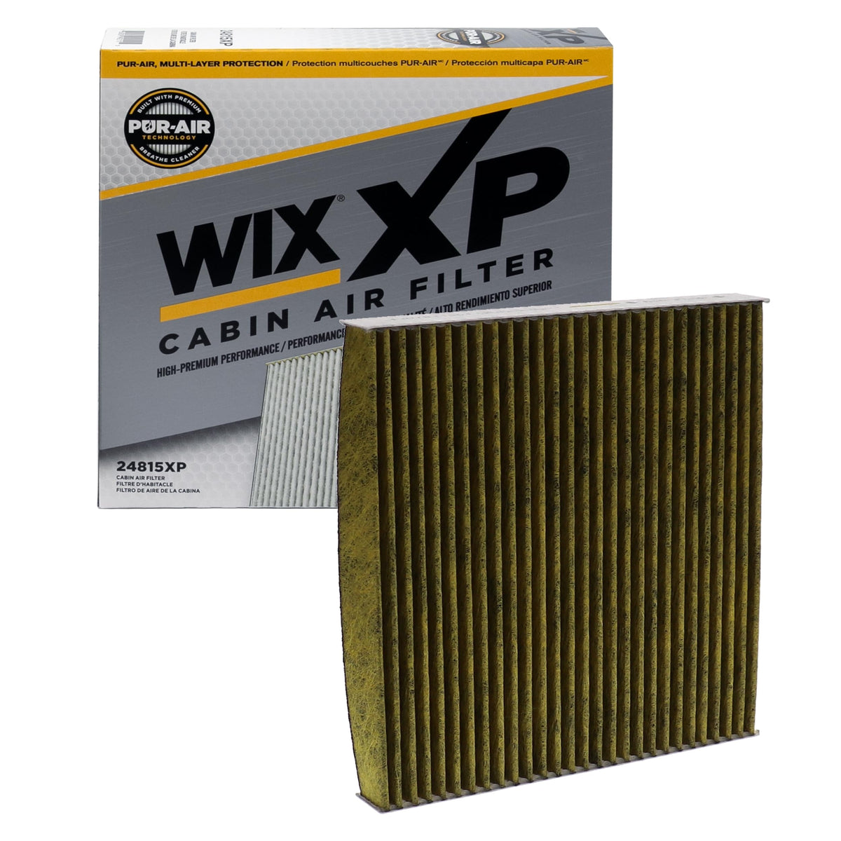 WIX 24815XP front packaging showing model and fitment for Honda Acura, cleaner cabin air
