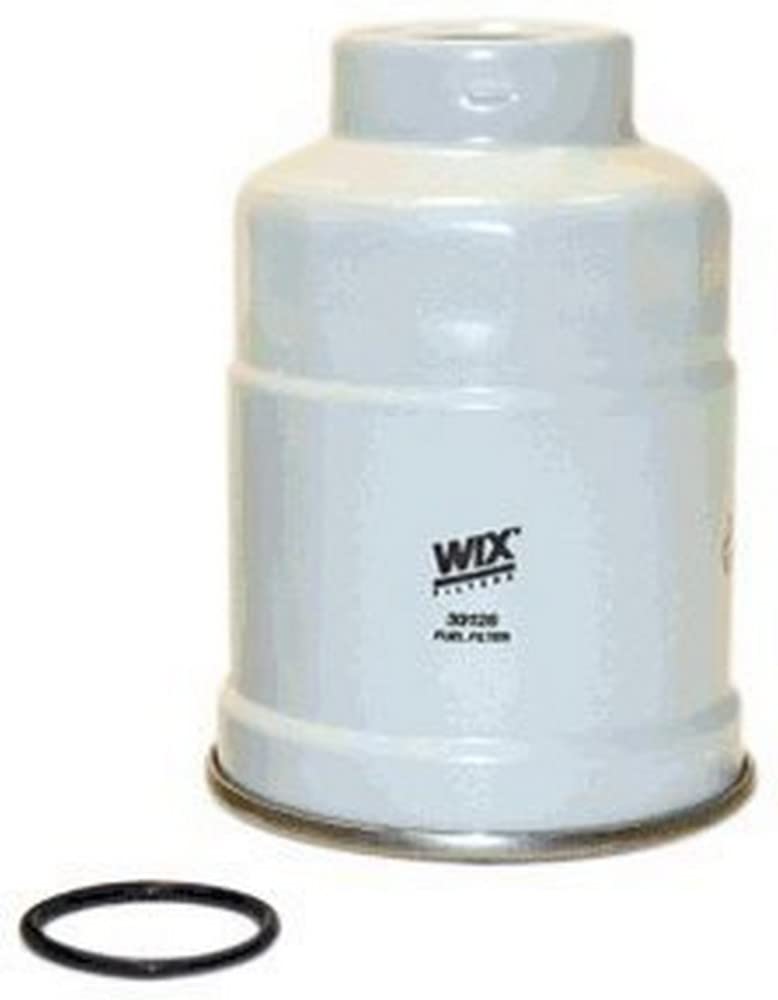 WIX 33128 front view showing spin-on filter, protecting diesel fuel system