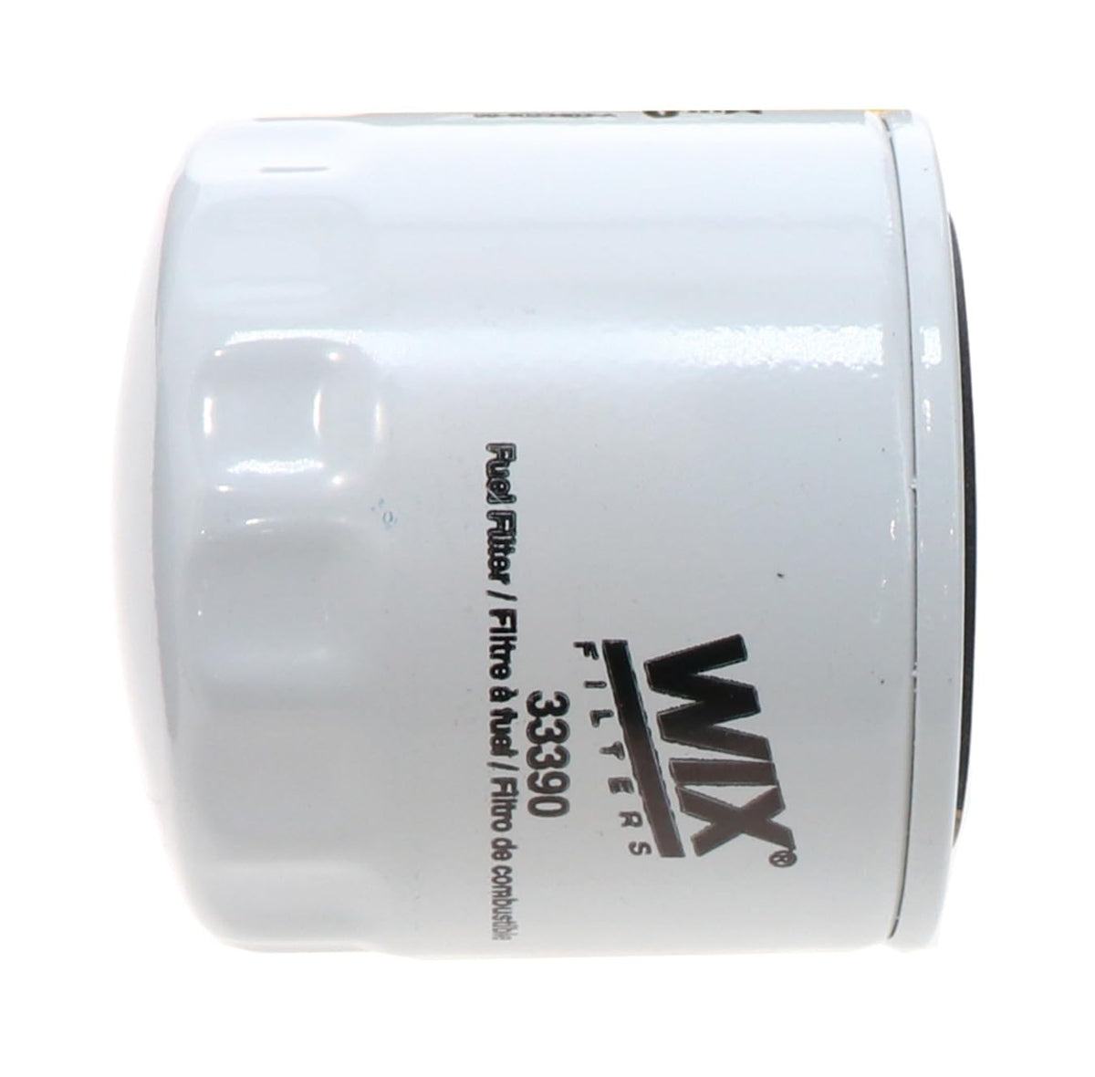 WIX 33390 close-up of filter media edge highlighting contaminant capture