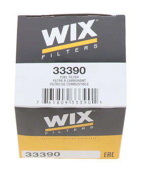 WIX 33390 packaging and label detail ensuring correct part identification