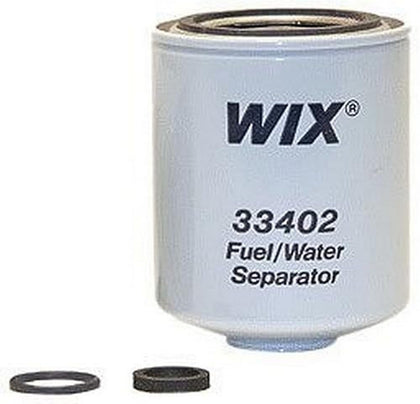 WIX 33402 front view showing filter and label, ensuring proper fit and protection