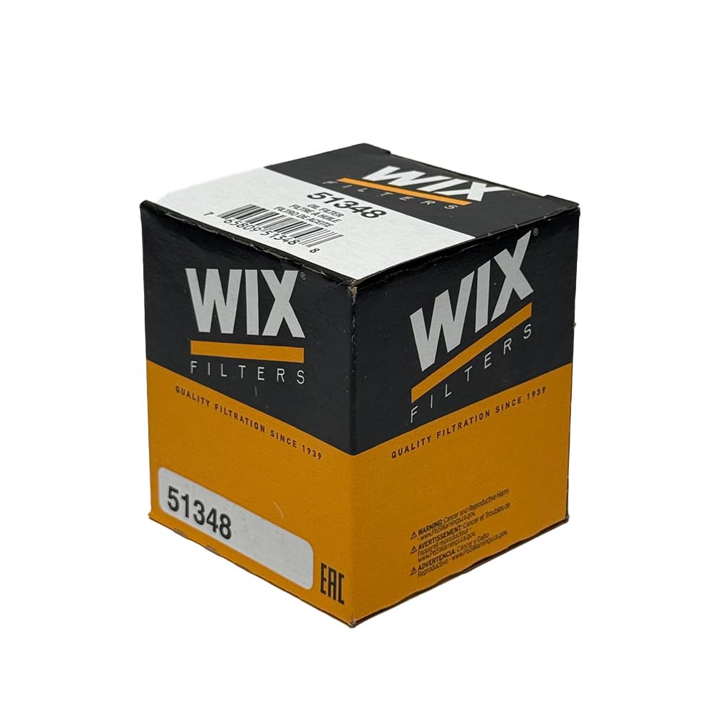 WIX 51348 filter top detail showing threads and gasket for reliable seal
