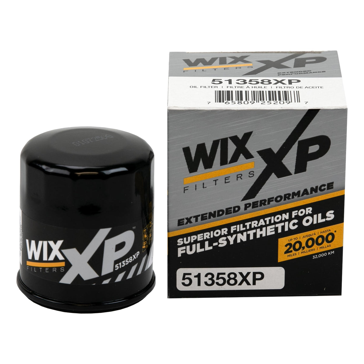 WIX 51358XP front view showing label and build quality for reliable protection