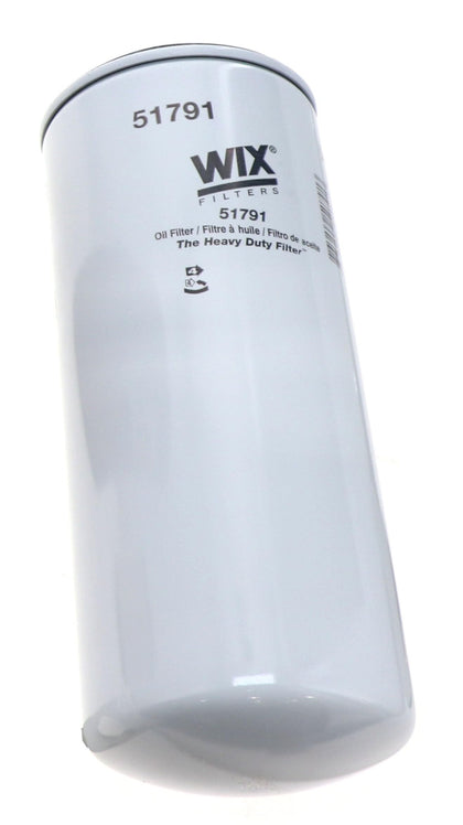Wix 51791 front view showing durable canister and gasket for leak-free sealing