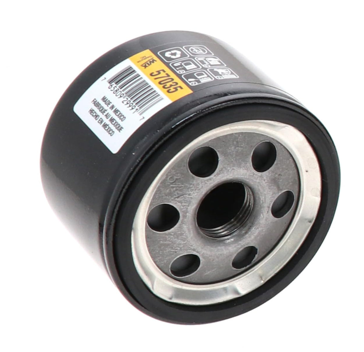 WIX 57035 gasket and mounting plate included, ensuring proper seal and easy installation