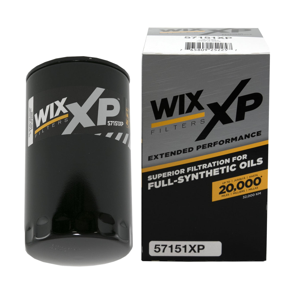 WIX 57151XP front view showing label and fit for quick part identification and trust
