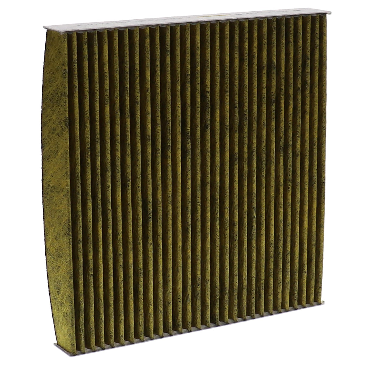 Close-up of WIX XP activated carbon layer and pleated media, improved odor control