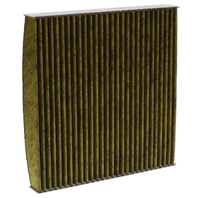 Close-up of WIX XP activated carbon layer and pleated media, improved odor control