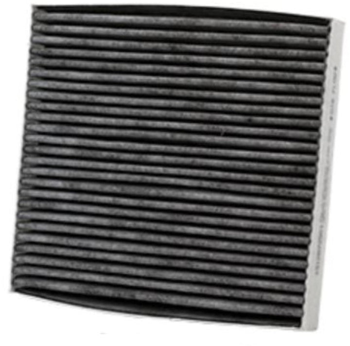 WIX cabin air filter front view showing pleats and clean fit benefit