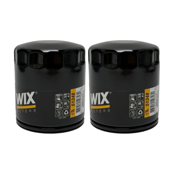 Wix front packaging showing two 51348 filters and clear product labeling for reliable choice