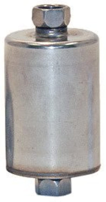 Wix fuel filter front view showing label and mounting, ensures correct fit
