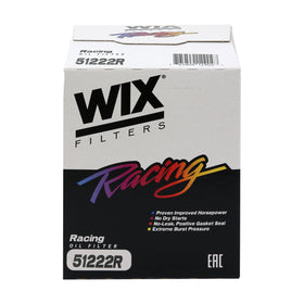 WIX 51222R installed in engine bay illustrating reliable oil flow under load