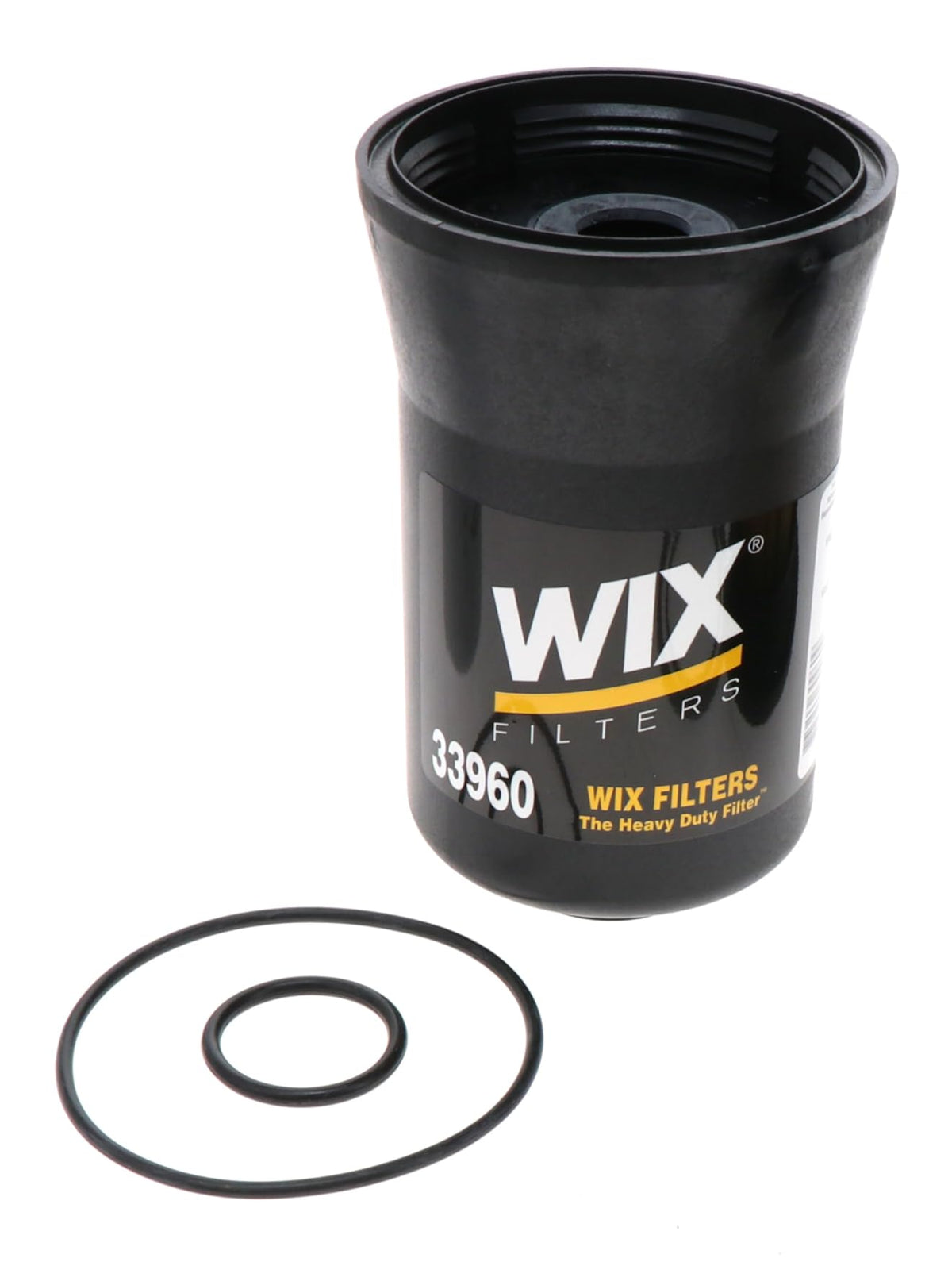 WIX Racing Filters front view showing compact housing and mounting points for reliable protection
