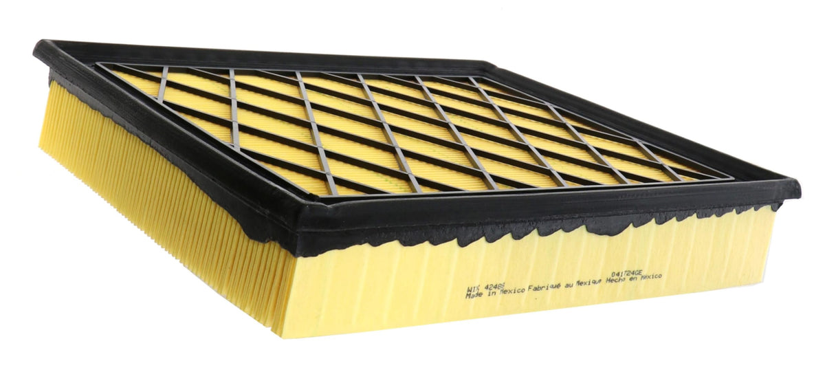 WIX detailed shot of adhesive-formed pleats showing stable media and consistent airflow