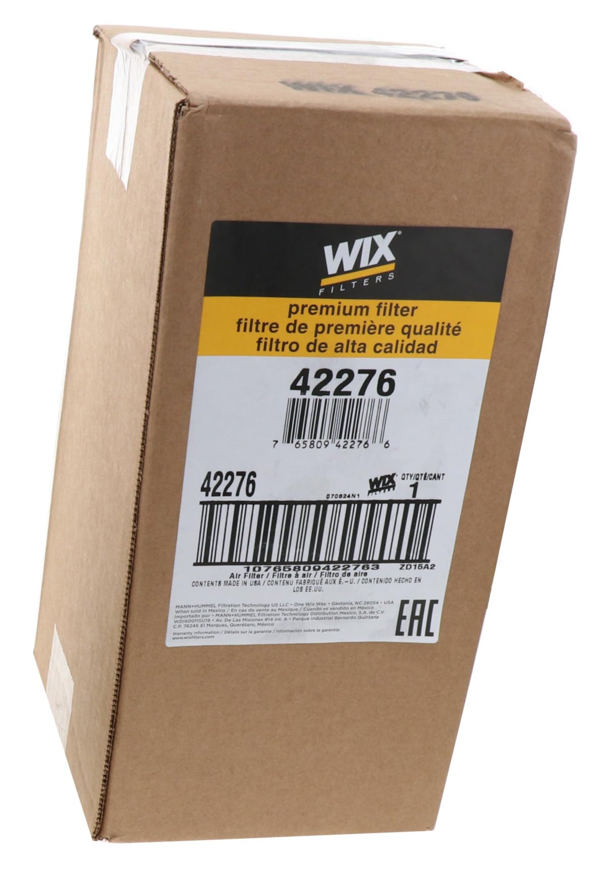 WIX filter size comparison showing scale for correct fitment and easy identification