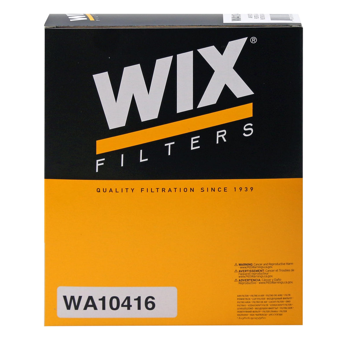 WIX WA10416 installed in a Honda Civic engine bay offering precise seal and airflow