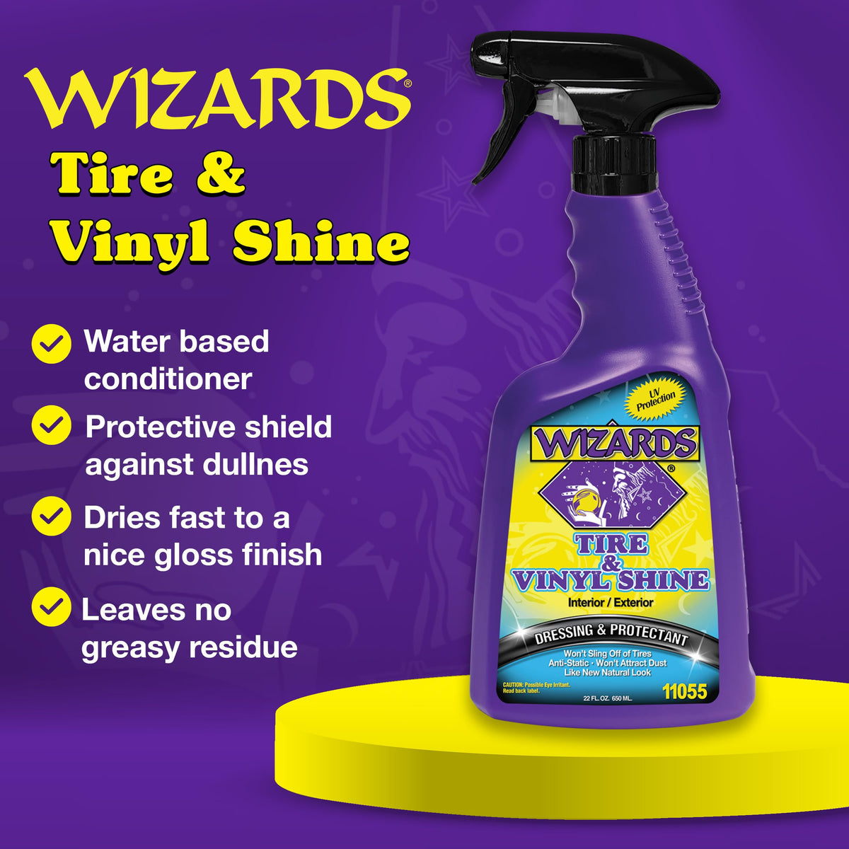 Wizards spray nozzle close-up demonstrating easy, precise application