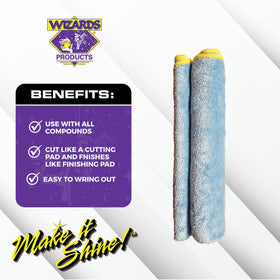 Wizards detailing bag opened organizing bottles and cloth for secure transport