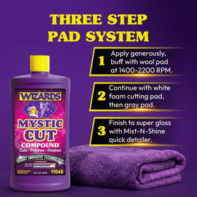 Wizards Mystic Cut before and after panel showing restored paint gloss