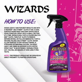 Wizards spray being applied to car hood for quick glossy finish