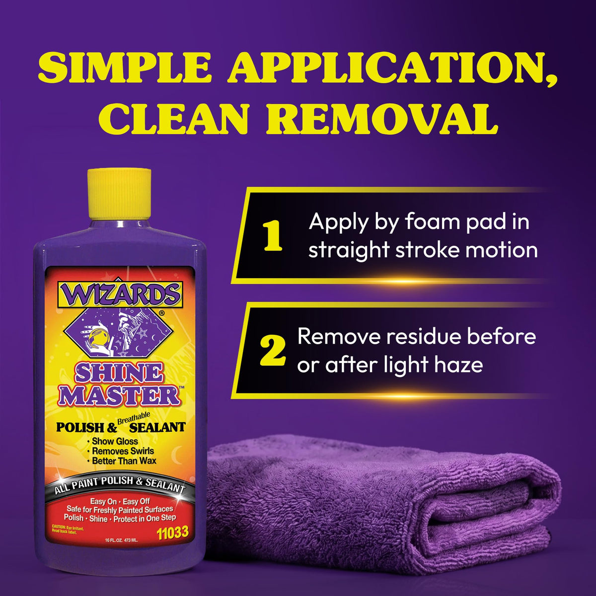 Wizards applied with machine polisher for efficient finishing
