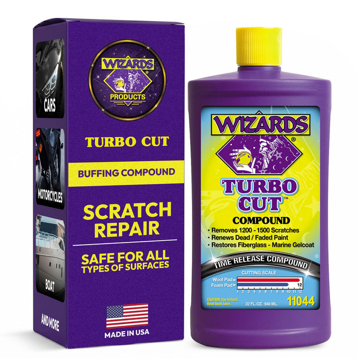 Wizards Turbo Cut front bottle showing product identity and volume benefit