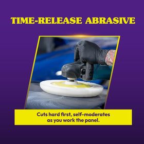 Wizards Turbo Cut texture on palm demonstrating smooth, non-greasy cleanup benefit