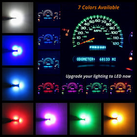 WLJH ice blue T5 illuminating dashboard at night for improved readability