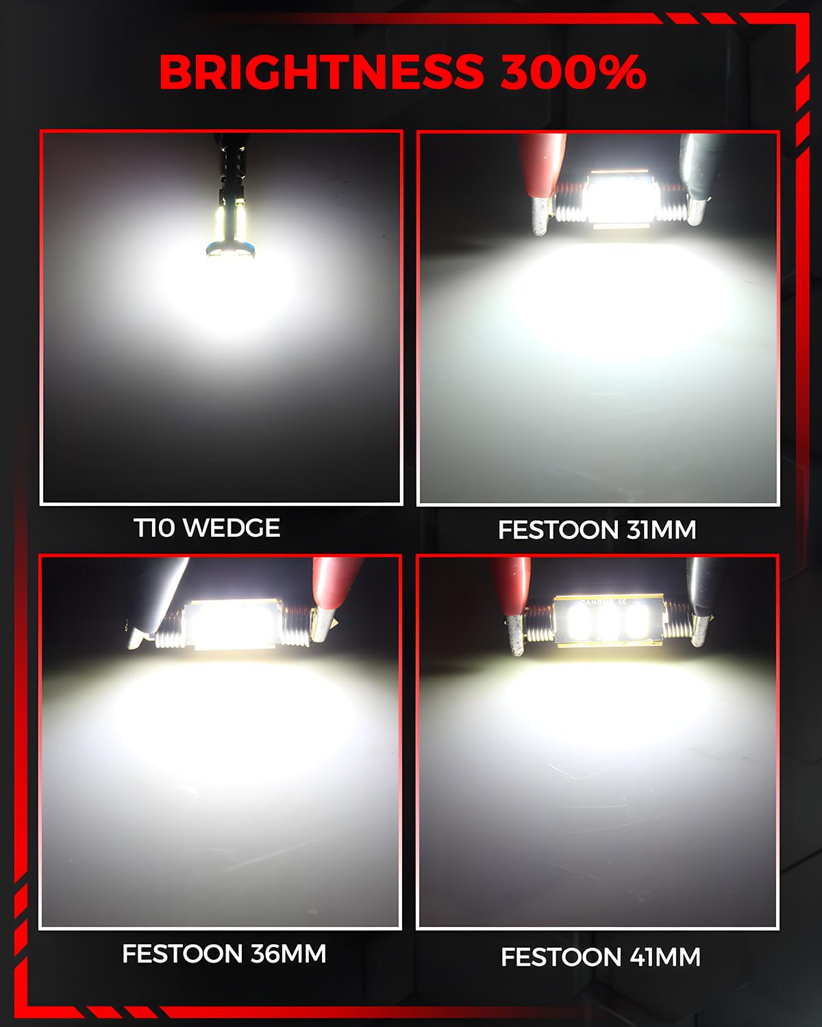 WLTATBUA license plate LED fitted to bumper showing crisp white illumination