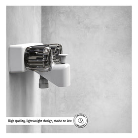 WMF side profile of spout curve illustrating splash-reducing shape benefit