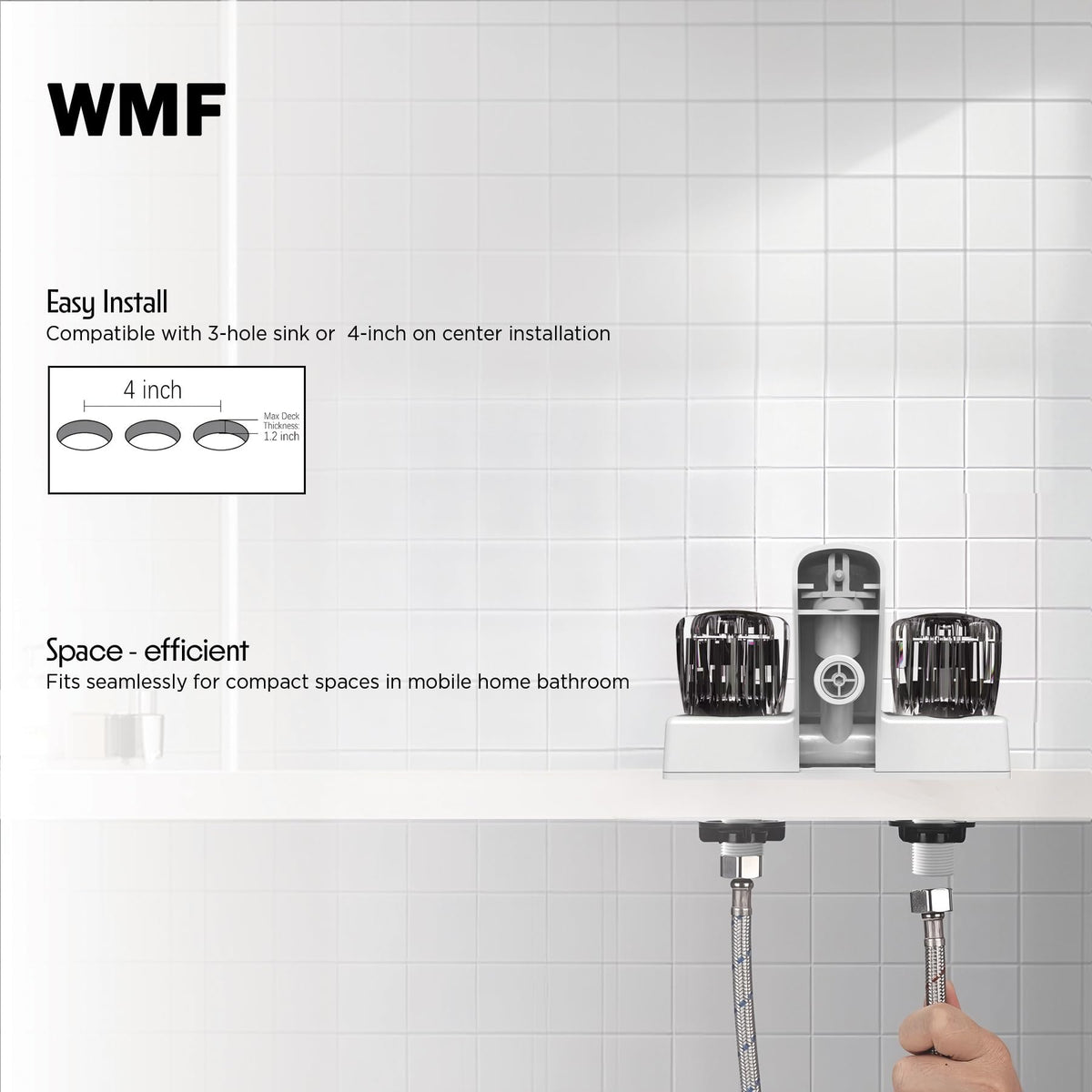 WMF non-metallic underbody close view showing corrosion resistance benefit