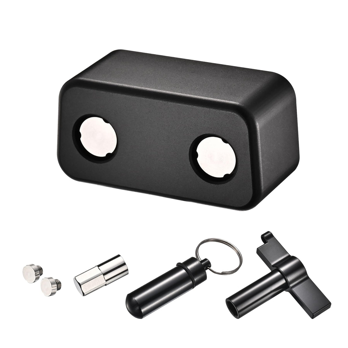 wmLzhen front view of OBD2 lock showing sturdy protection and theft deterrent