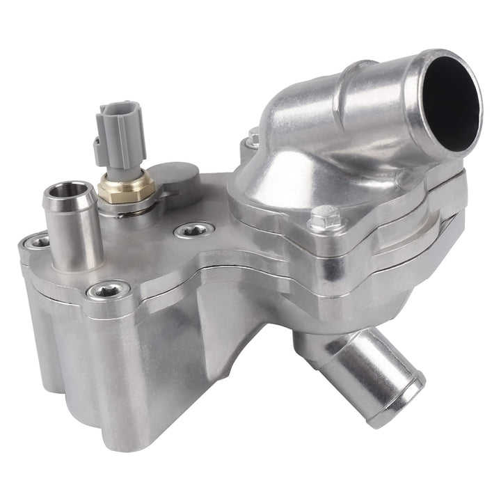 WMPHE front view of aluminum thermostat housing showing fitment and durability