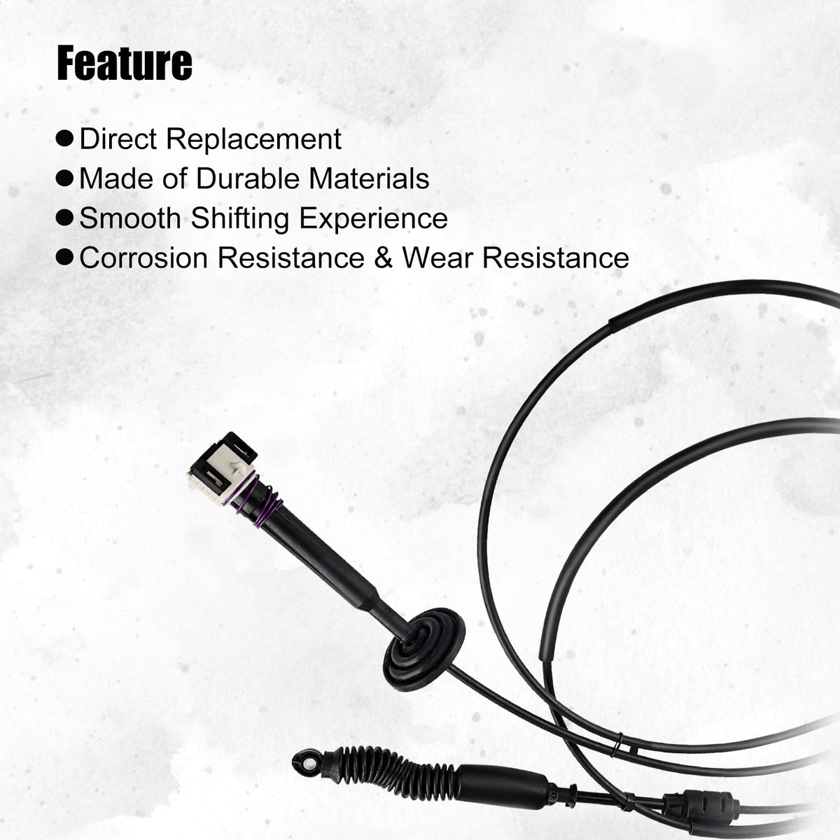 WMPHE cable next to ruler showing scale and exact-fit replacement benefit