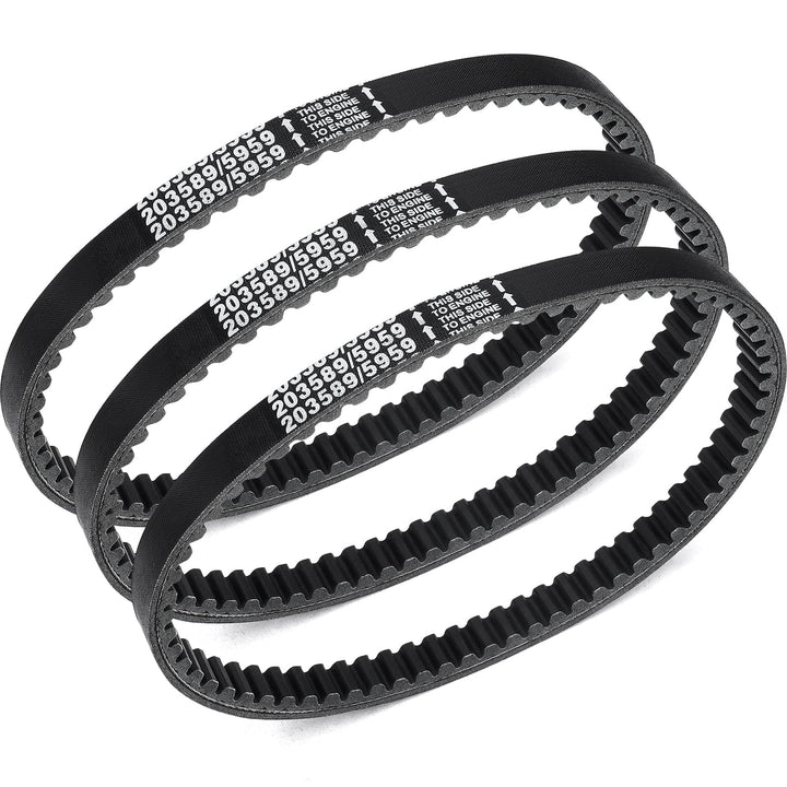 WNOOENG front view of 3-pack belts showing replacement convenience