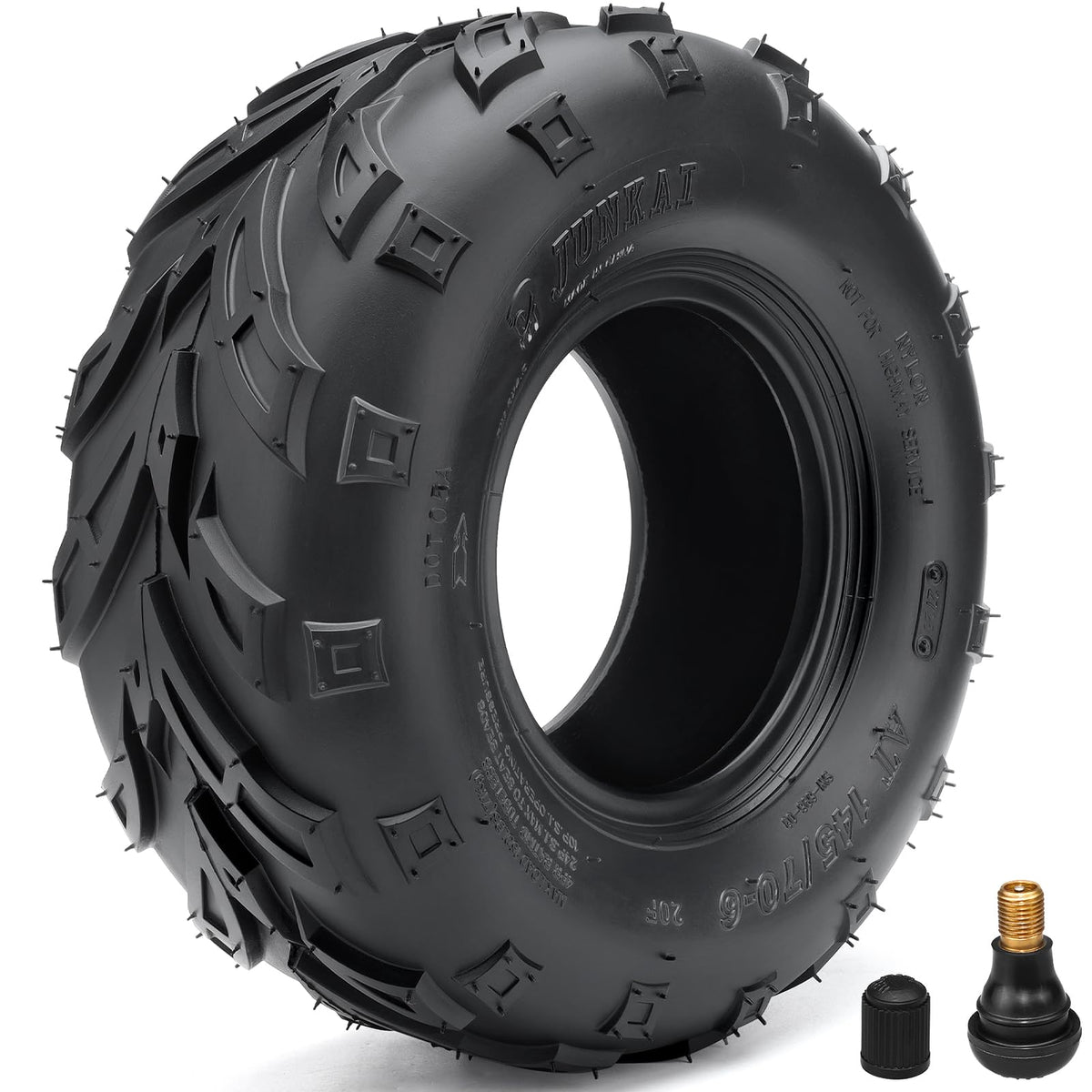 WNOOENG front tread view showing aggressive pattern and better traction