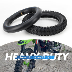 WNOOENG tire on a compact off-road scooter in trail setting showing real-world use