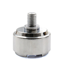 WnSEu chrome adapter front view showing secure fit benefit