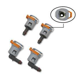 WnSEu barbed fitting installed on tubing demonstrating leak-resistant connection benefit