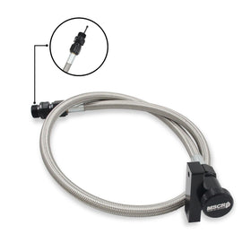 WnSEu detail of stainless braided tubing highlighting heat and abrasion resistance