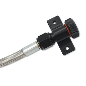 WnSEu dipstick installed in F-150 engine bay enabling quick fluid checks