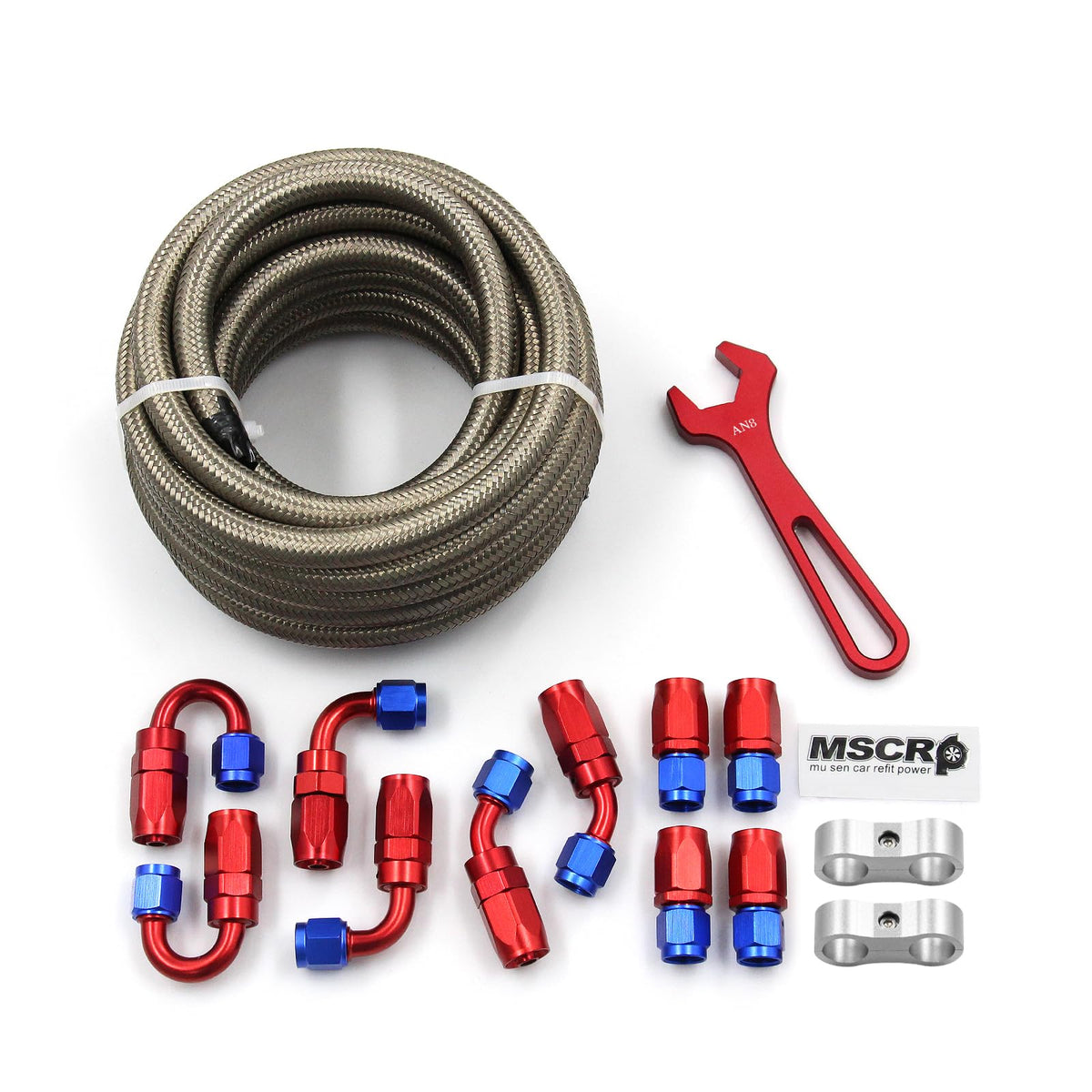 WnSEu hose routed in an engine bay to demonstrate fitment and professional installation benefit