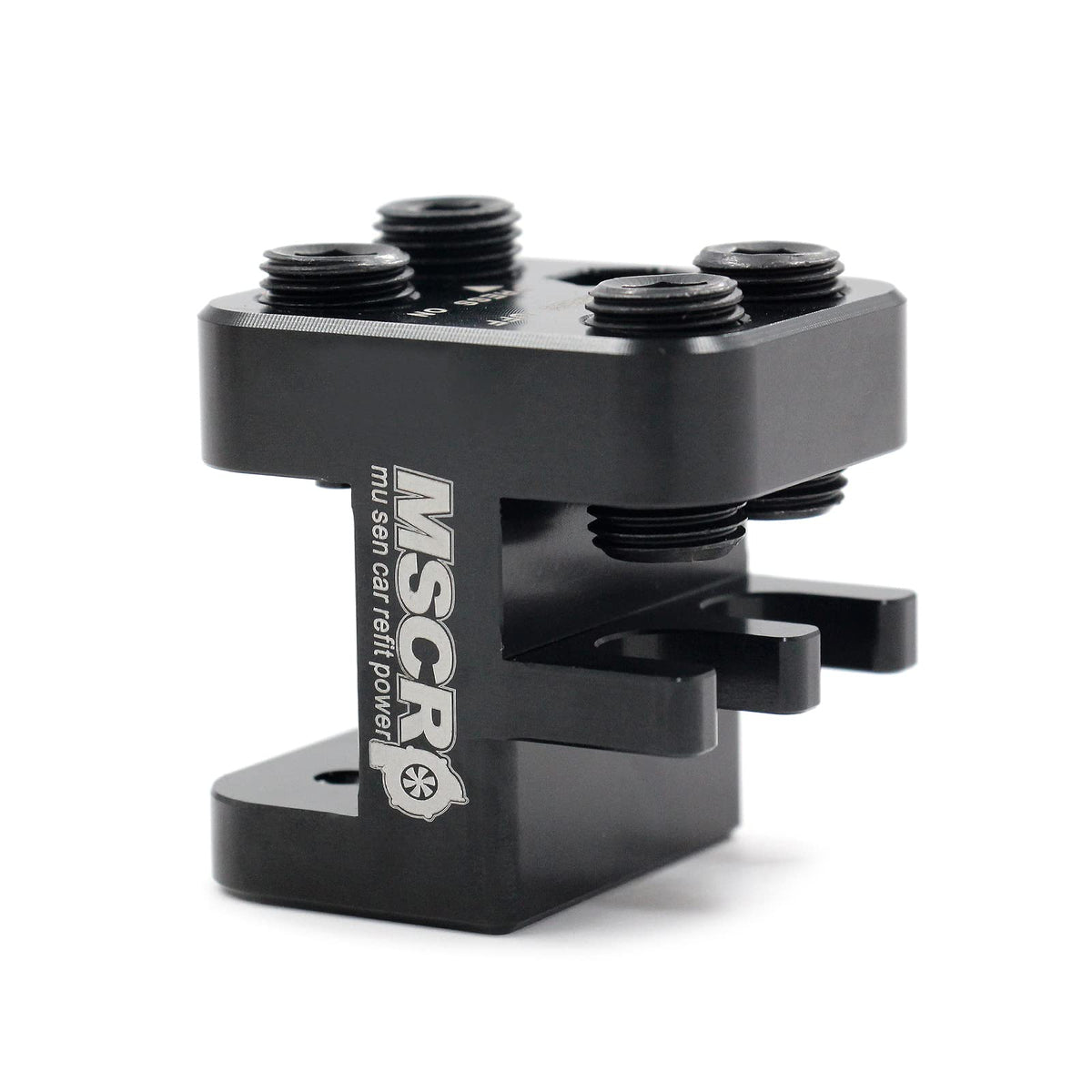 WnSEu press in use on a motorcycle chain for safe, controlled link seating benefit