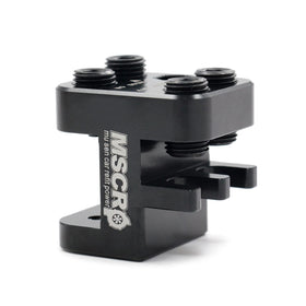 WnSEu press in use on a motorcycle chain for safe, controlled link seating benefit