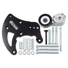 WnSEu front view of R4 AC compressor bracket showing mount points for easy fitment