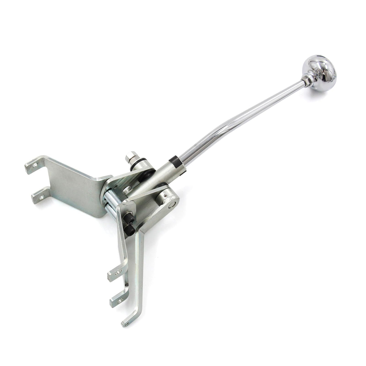 WnSEu TH350 chrome arm closeup highlighting 12-inch shaft and corrosion resistance