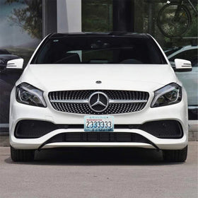 Woadoudou frame beside standard license plate showing exact size and fit