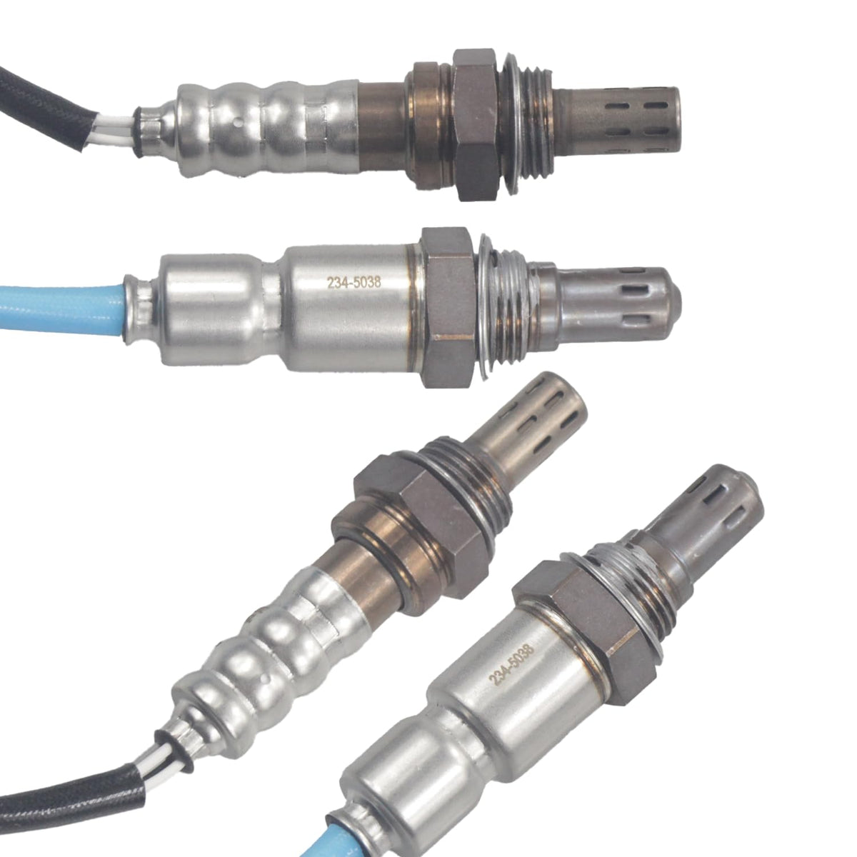 Wobiwina sensor mounted at exhaust thread point showing precise fit and durability