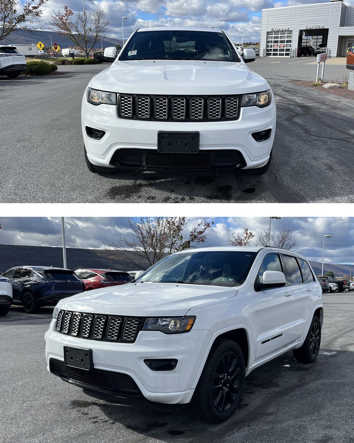 Wocch bracket installed on Jeep Grand Cherokee bumper showing secure mount