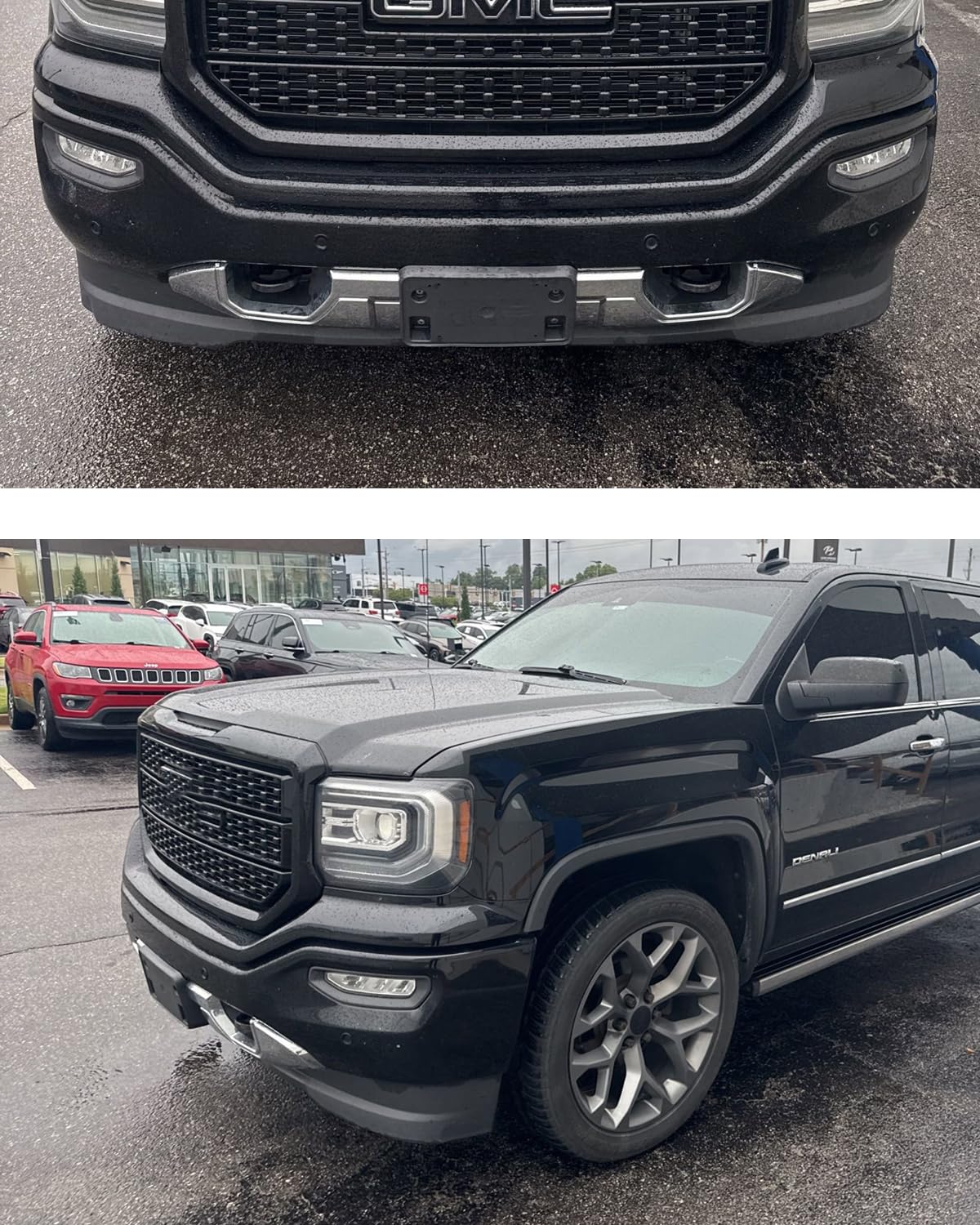 Wocch bracket on parked Sierra showing finished look and factory appearance